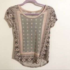 Lucky brand t shirt / bandana print / XS